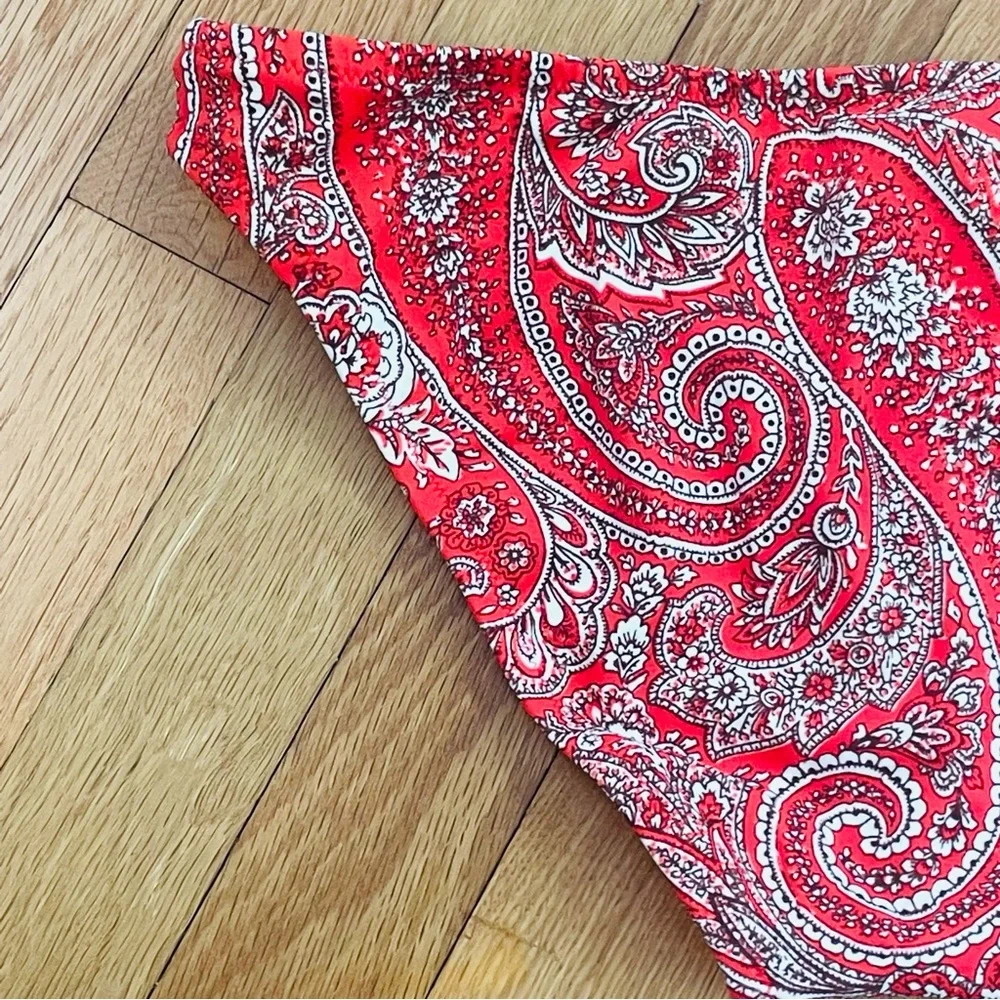 J. Crew Red Paisley Bikini Bottom - Picture 8 of 11